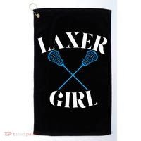 Lacrosse Girl Golf Towel thumb 0