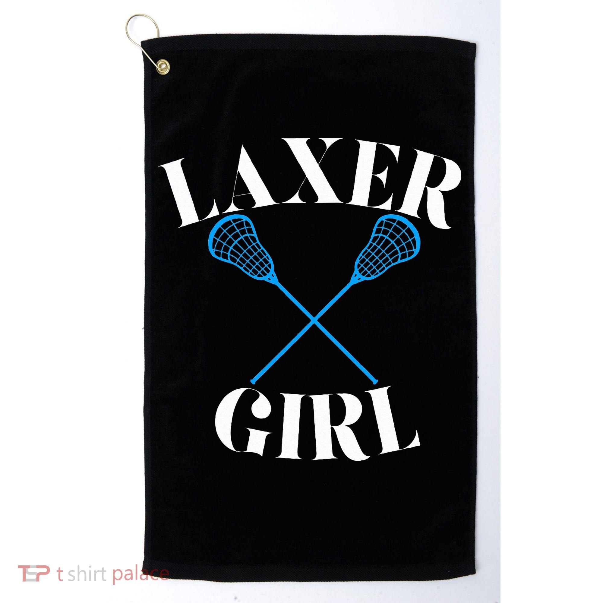 Lacrosse Girl Golf Towel