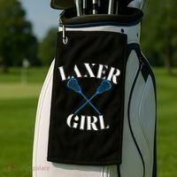 Lacrosse Girl Golf Towel thumb 2