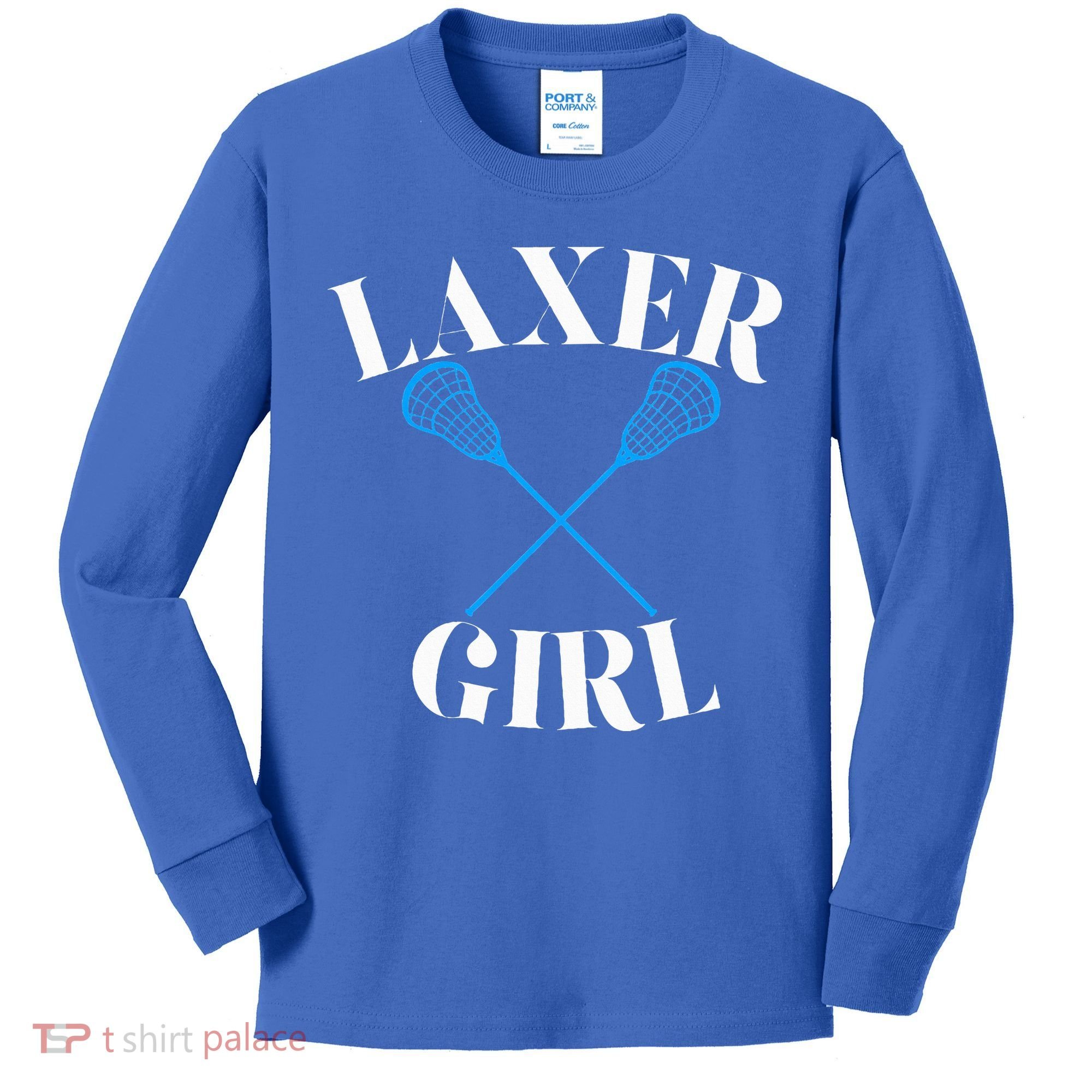 Lacrosse Girl Kids Long Sleeve Shirt