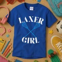Lacrosse Girl Kids T-Shirt thumb 3