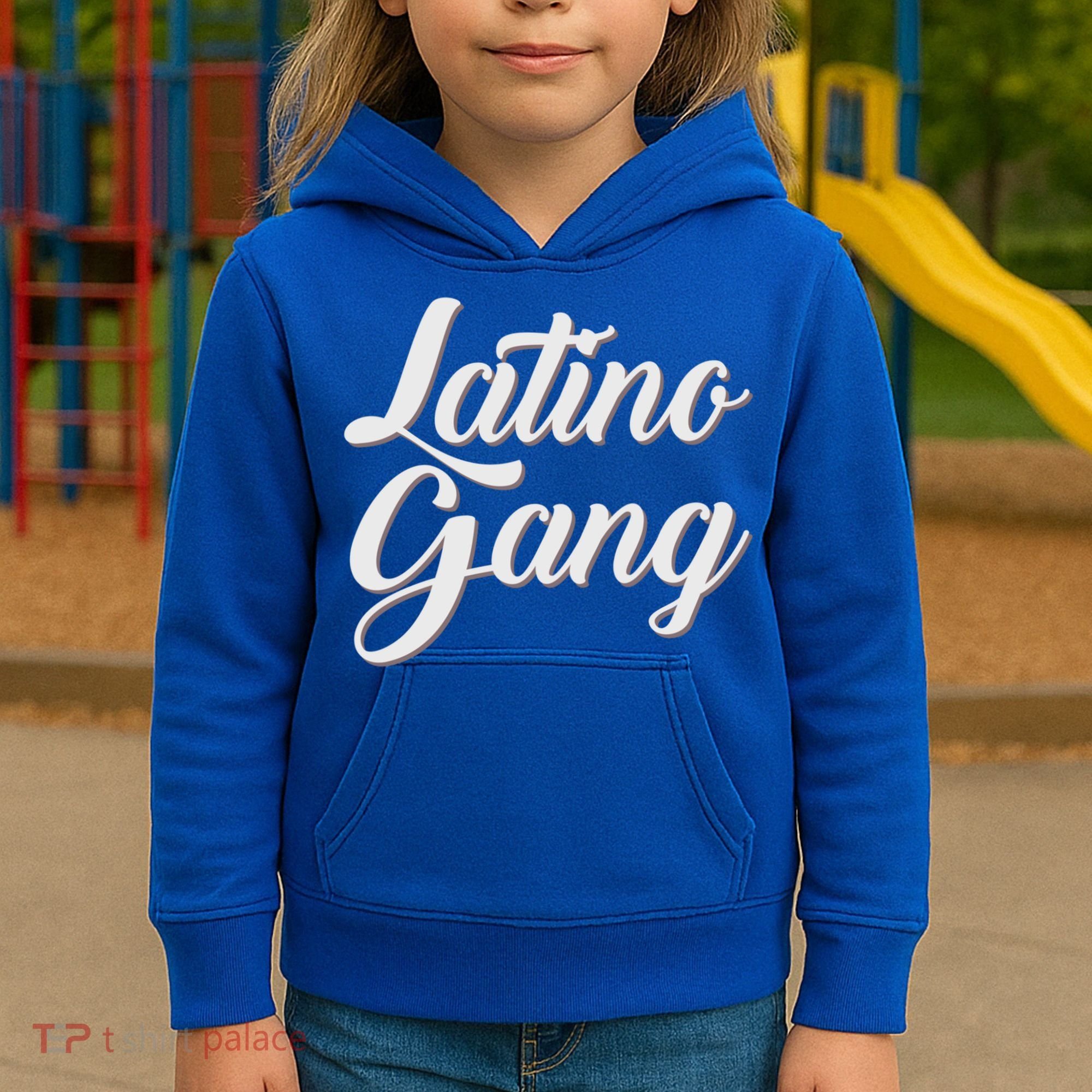 Latino Gang Latin Trap Hip Hop Rap Hispanic Cholo Grafitti Great Gift Kids Hoodie