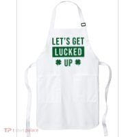 Lets Get Lucked Up Funny Irish St Patricks Day Apron thumb 0