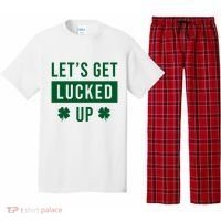Lets Get Lucked Up Funny Irish St Patricks Day Pajama Set thumb 0