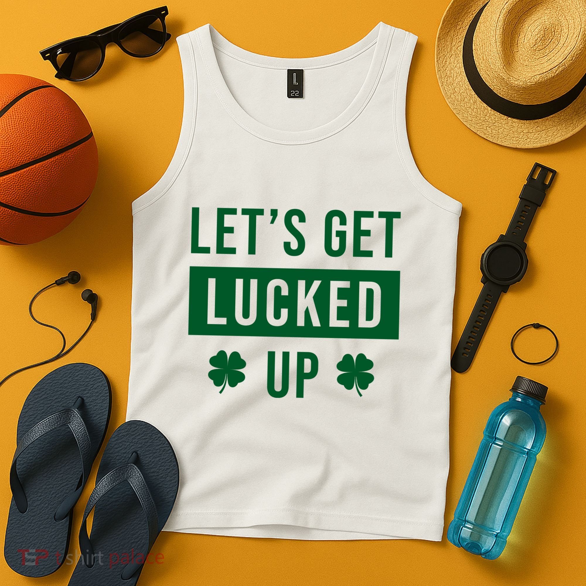 Lets Get Lucked Up Funny Irish St Patricks Day Tank Top