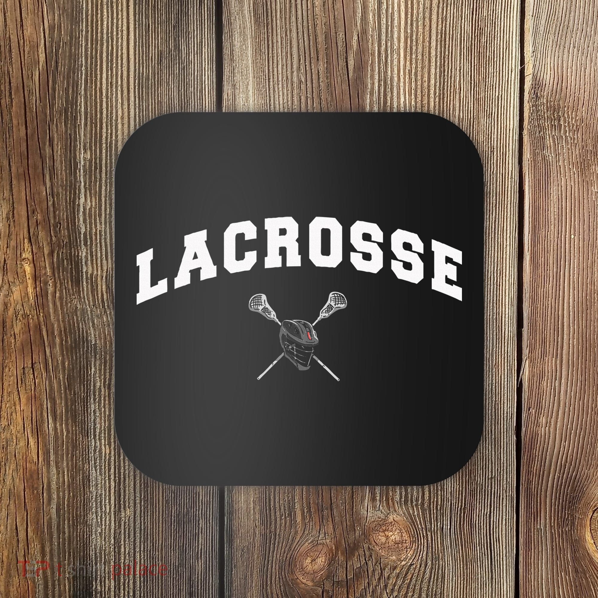 Lacrosse Gifts Lax Lacrosse Player Stick Coaster