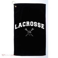 Lacrosse Gifts Lax Lacrosse Player Stick Golf Towel thumb 0