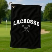 Lacrosse Gifts Lax Lacrosse Player Stick Golf Towel thumb 1