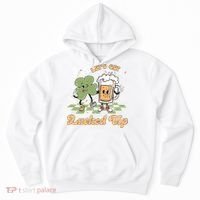 Let's Get Lucked Up St Patrick's Lucky Shamrock St Patrick's Day Beer Drinking Hoodie thumb 0