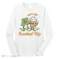 Let's Get Lucked Up St Patrick's Lucky Shamrock St Patrick's Day Beer Drinking Long Sleeve Shirt thumb 0