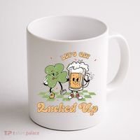 Let's Get Lucked Up St Patrick's Lucky Shamrock St Patrick's Day Beer Drinking Coffee Mug thumb 1
