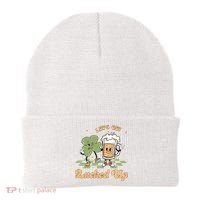 Let's Get Lucked Up St Patrick's Lucky Shamrock St Patrick's Day Beer Drinking Beanie thumb 0