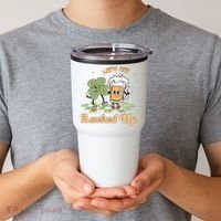 Let's Get Lucked Up St Patrick's Lucky Shamrock St Patrick's Day Beer Drinking Tumbler thumb 2