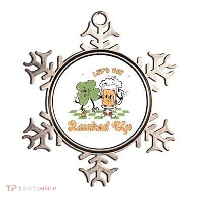 Let's Get Lucked Up St Patrick's Lucky Shamrock St Patrick's Day Beer Drinking Ornament