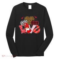 Love Gnome Leopard Checkered Pattern Long Sleeve Shirt thumb 0
