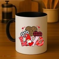 Love Gnome Leopard Checkered Pattern Coffee Mug thumb 4
