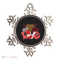 Love Gnome Leopard Checkered Pattern Ornament thumb 0