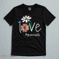 Love Grammie Life Art Flower Color T-Shirt thumb 5