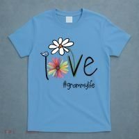 Love Grammy Life Art Flower Great Gift T-Shirt thumb 4