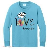 Love Grammy Life Art Flower Great Gift Kids Long Sleeve Shirt thumb 0