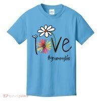 Love Grammy Life Art Flower Great Gift Kids T-Shirt thumb 0