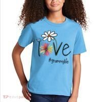 Love Grammy Life Art Flower Great Gift Kids T-Shirt thumb 2