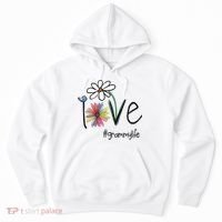 Love Grammy Life Art Flower Great Gift Hoodie thumb 0