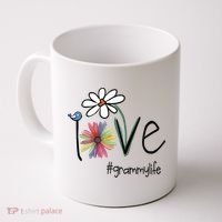 Love Grammy Life Art Flower Great Gift Coffee Mug thumb 0