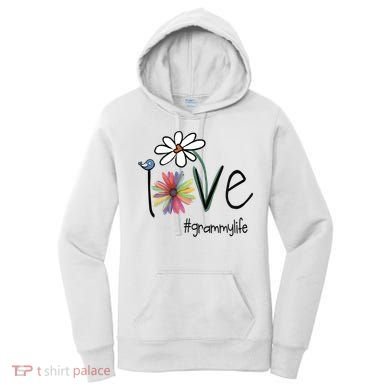 Love Grammy Life Art Flower Great Gift Women's Hoodie