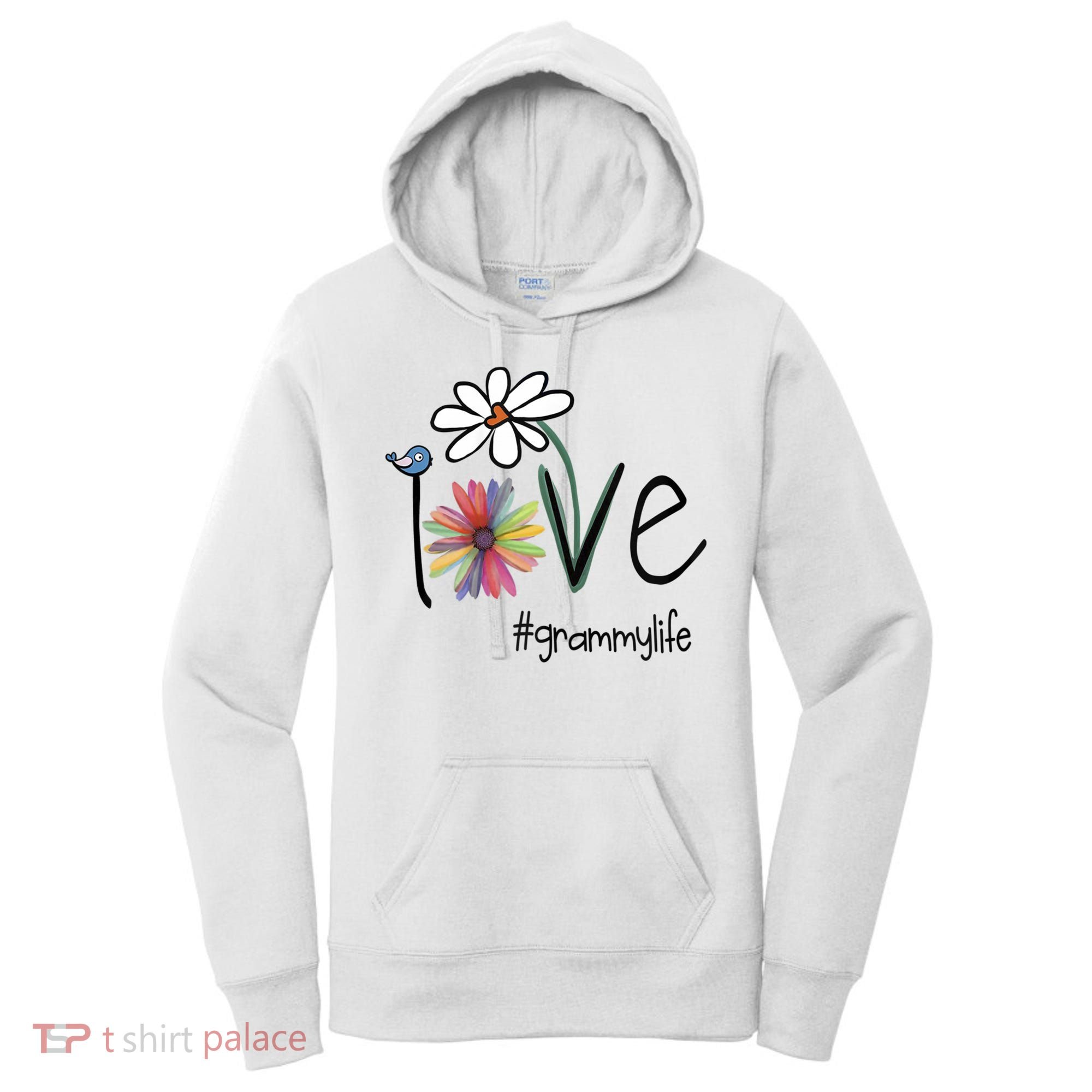 Love Grammy Life Art Flower Great Gift Women's Hoodie