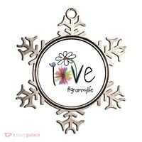 Love Grammy Life Art Flower Great Gift Ornament thumb 0