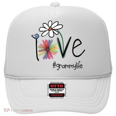 Love Grammy Life Art Flower Great Gift Hat