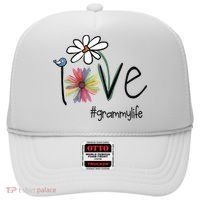 Love Grammy Life Art Flower Great Gift Hat thumb 0