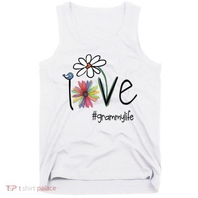 Love Grammy Life Art Flower Great Gift Tank Top