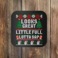 Looks Great Little Full Lotta Sap Tee Christmas Vacation Coaster thumb 0
