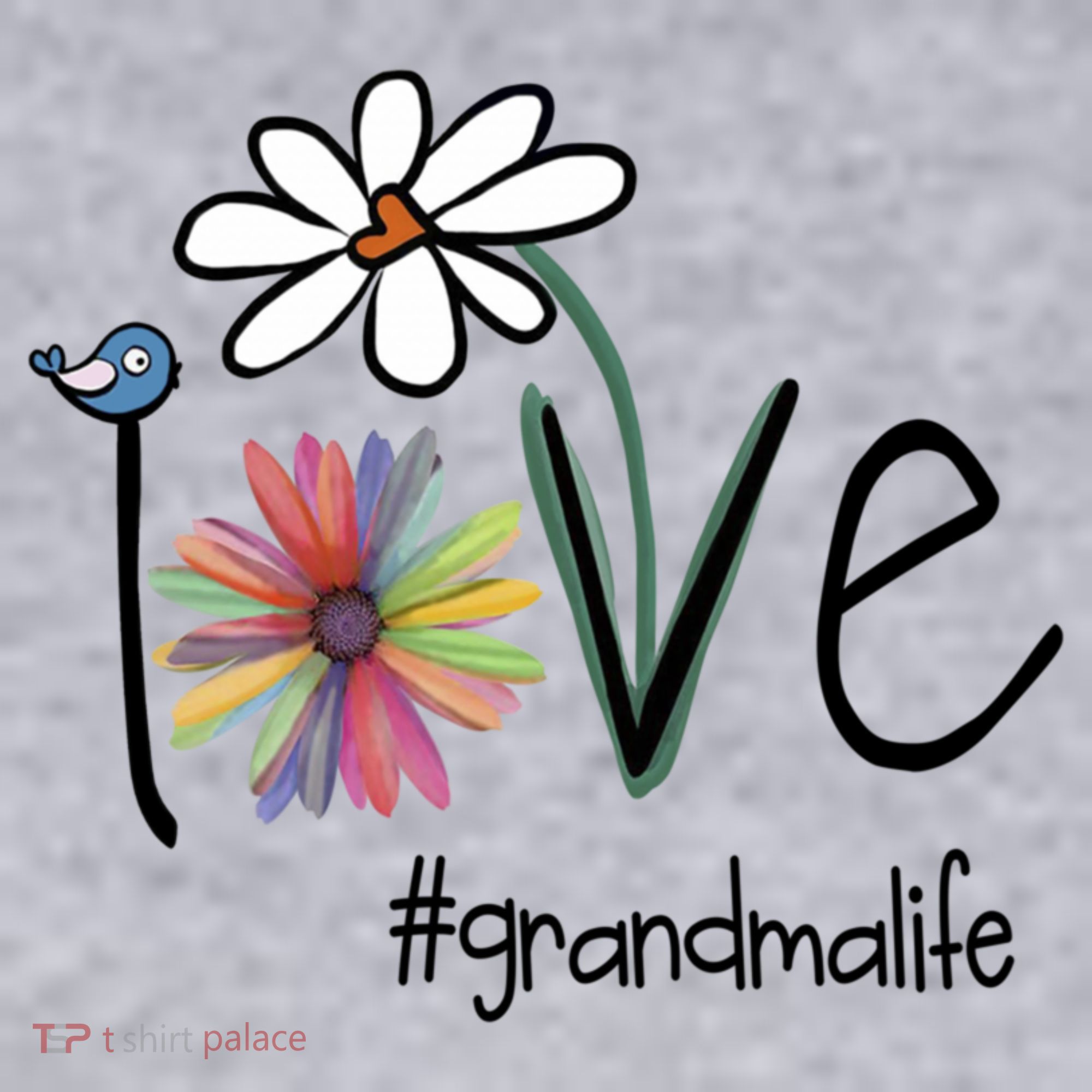 Love Grandma Life Art Flower Women's Sweatshirt