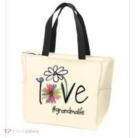 Love Grandma Life Art Flower Tote Bag thumb 3