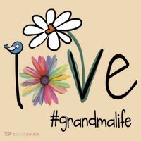 Love Grandma Life Art Flower Tote Bag thumb 4