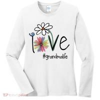 Love Grandma Life Art Flower Women's Long Sleeve Shirt thumb 0