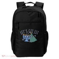 LetS Get Lit Chrismukkah Hanukkah Christmas Matching Family Backpack thumb 0