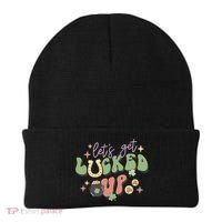 Lets Get Lucked Up Cute St Patricks Day Beanie thumb 0
