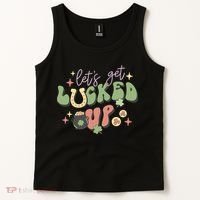 Lets Get Lucked Up Cute St Patricks Day Tank Top thumb 2