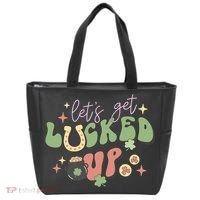 Lets Get Lucked Up Cute St Patricks Day Tote Bag thumb 0