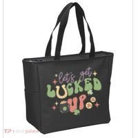 Lets Get Lucked Up Cute St Patricks Day Tote Bag thumb 2