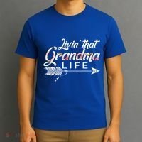 Living Grandma Life Mothers Day Christmas Grandparents Day Cool Gift T-Shirt thumb 3