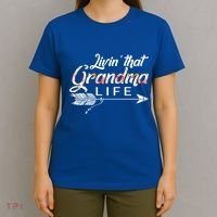 Living Grandma Life Mothers Day Christmas Grandparents Day Cool Gift T-Shirt thumb 4