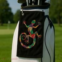 Lizard Gecko Golf Towel thumb 2