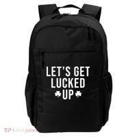 Lets Get Lucked Up St Patricks Day Funny Backpack thumb 0