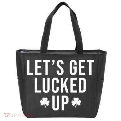 Lets Get Lucked Up St Patricks Day Funny Tote Bag