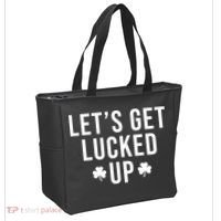 Lets Get Lucked Up St Patricks Day Funny Tote Bag thumb 2